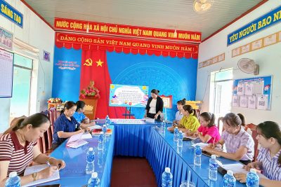 CHI BỘ TRƯỜNG MẦM NON CHỒI NON TỔ CHỨC SINH HOẠT CHUYÊN ĐỀ QUÝ I VÀ QUÝ II NĂM 2026 GẮN VỚI CHUYỂN ĐỔI SỐ VÀ ỨNG DỤNG CÔNG NGHỆ THÔNG TIN